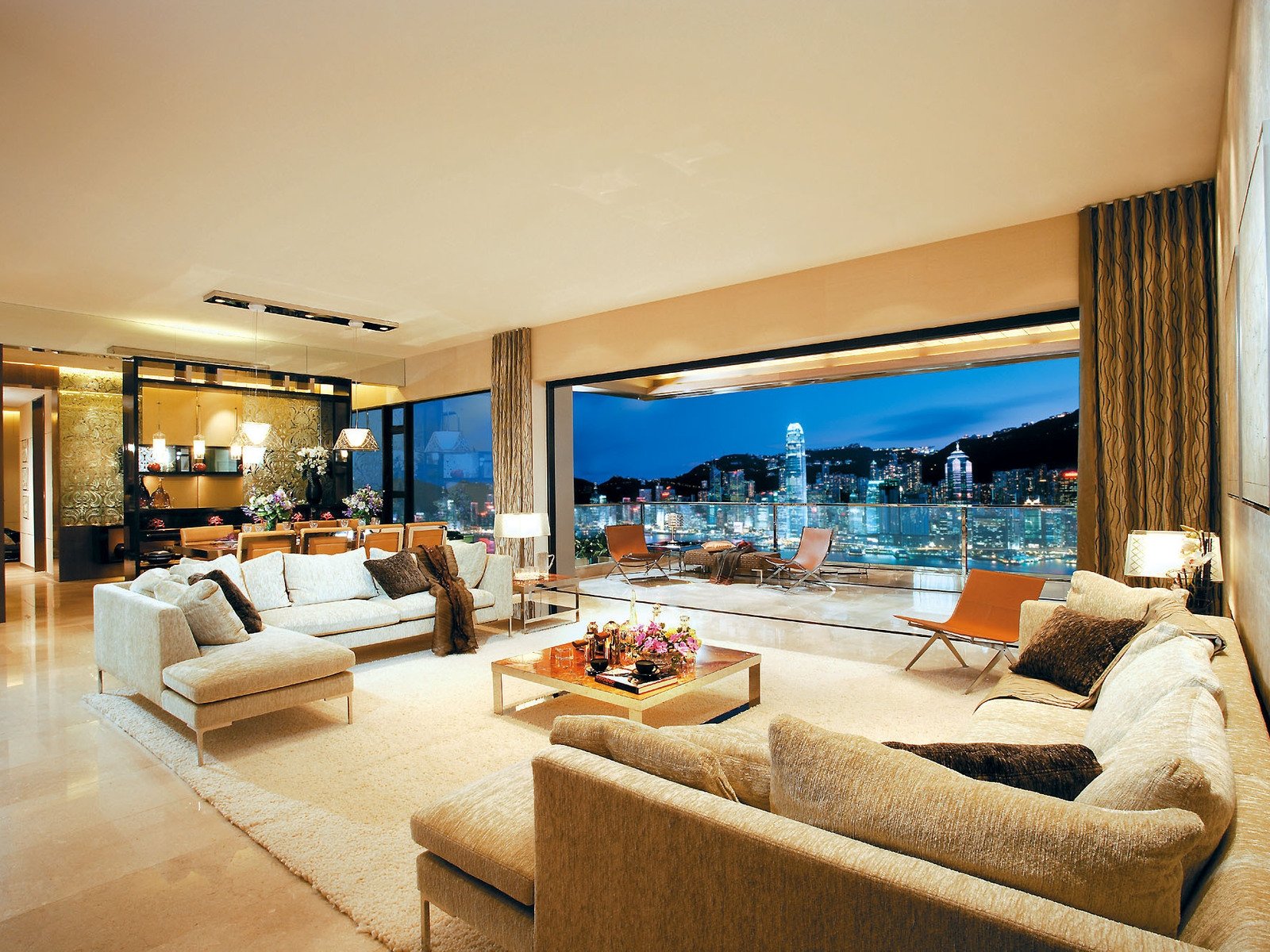 modern fancy living room