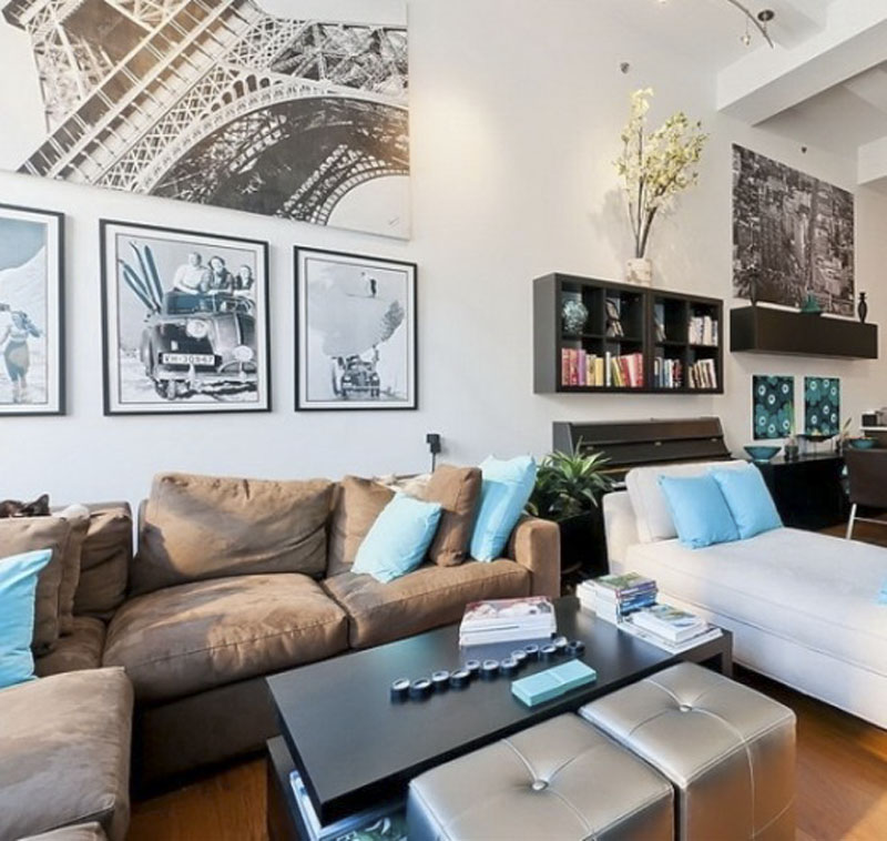 New-Yok-Loft-Apartment-Living-Space-Decor-with-Fresh-Color-Theme