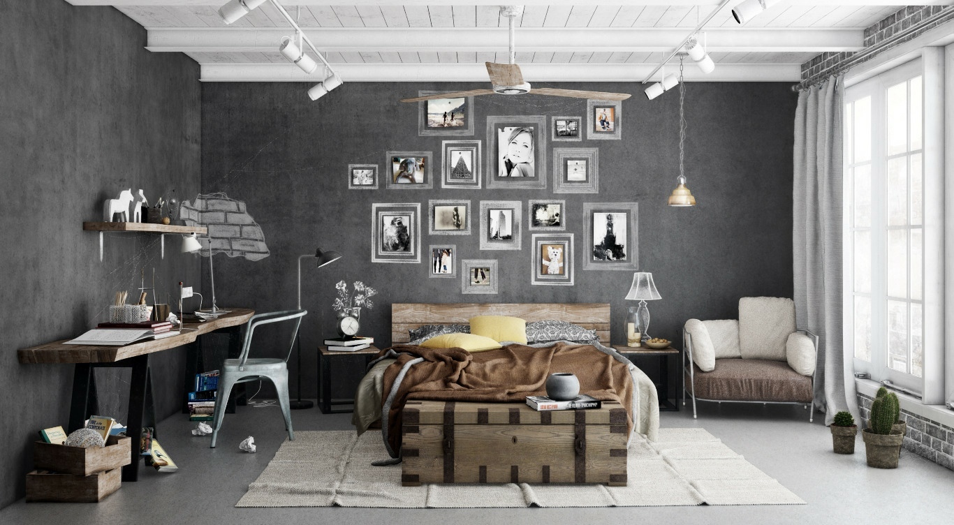 bedroom-cool-bedroom-design-with-cold-and-warm-concept-industrial-bedroom