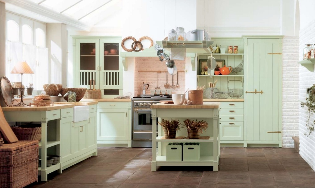 mint-green-country-kitchen-decor