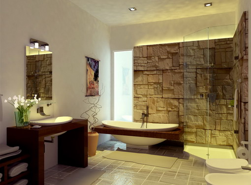 Asian-Bathroom-Designs-with-Modern-Decoration