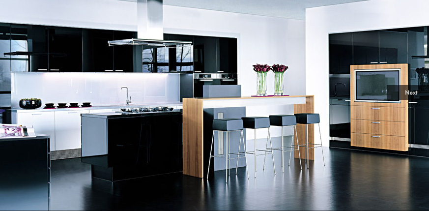 Black-modern-kitchen-design