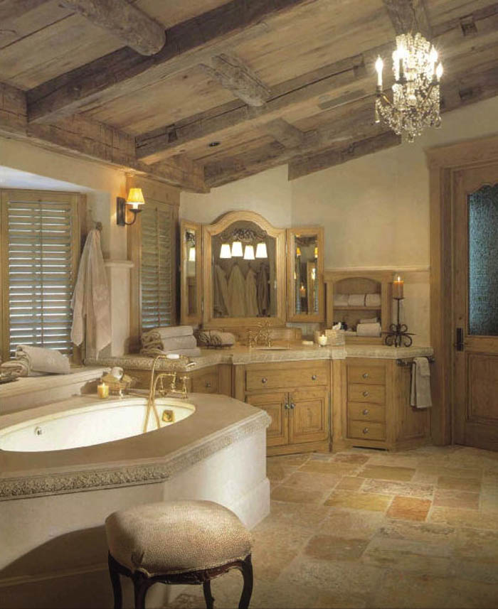 Elegant-and-Classy-Rustic-Traditional-Bathroom-Designs