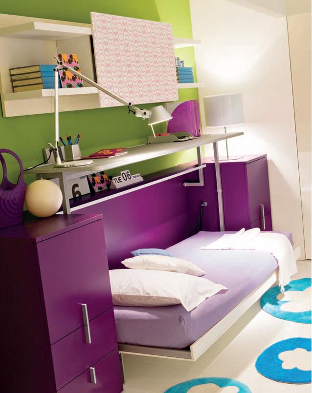 Foldable-bed-small-bedroom-idea