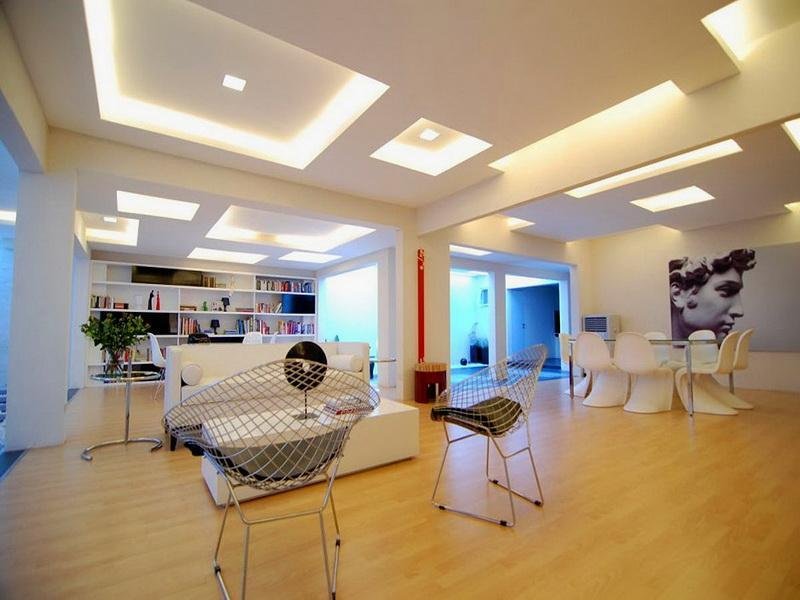 Modern-Basement-Decorating-Ideas-Ceiling