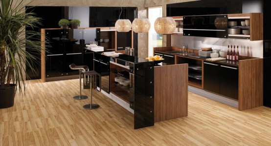 Modern-Kitchen-In-Wooden-Finish