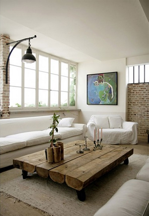 Nice-Small-Picture-Wall-Murals-in-Industrial-Living-Room