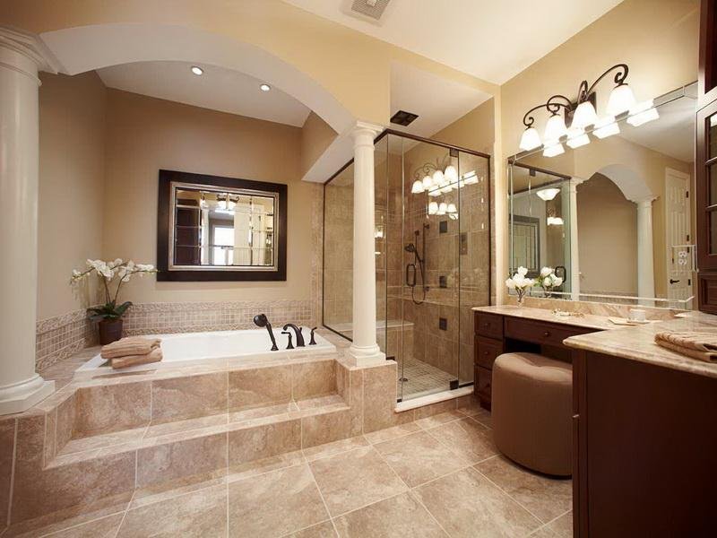 Photo Gallery of The Traditional Master Bathroom Designs