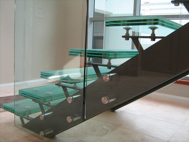 Structural Glass modern-staircase