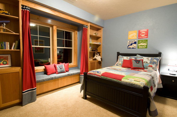 Traditional-Kids-Bedroom-Ideas-with-Wood-Bed-Furniture