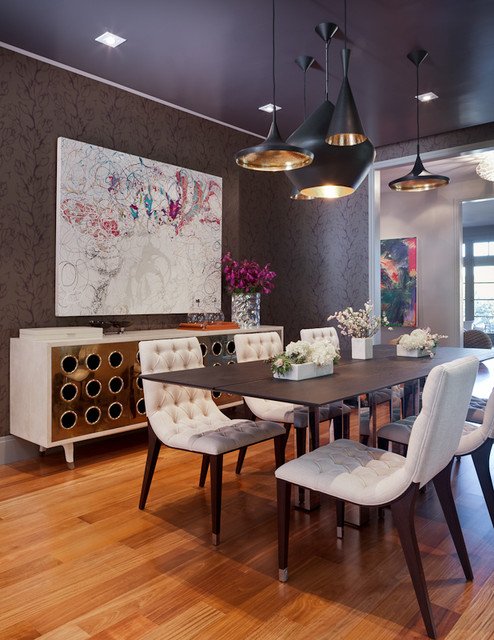 Transitional Eclectic Dining Room
