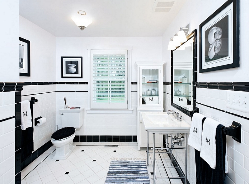 Trendy-black-and-white-bathroom
