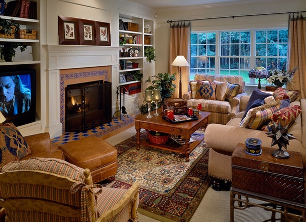 Warm and Cozy Country Inspired Living Room Design Ideas