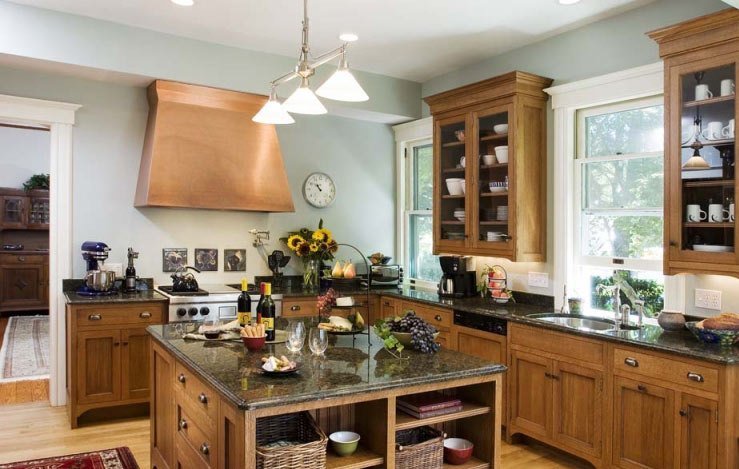 kitchen-cabinets-traditional-light-wood-126-cp014a-craftsman-island-copper-hood
