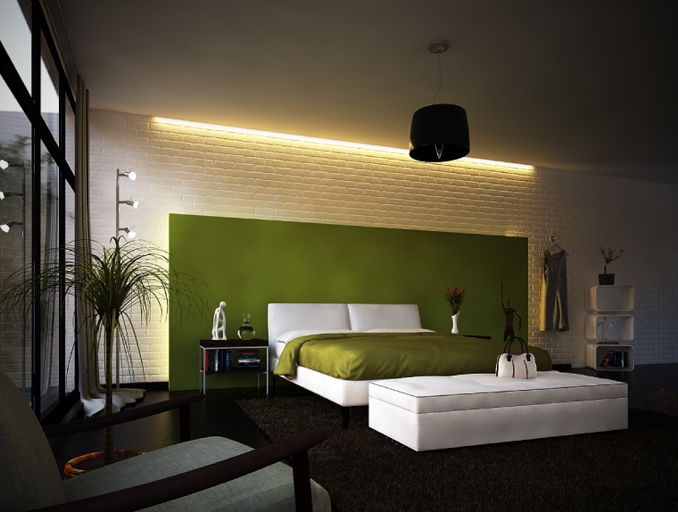 modern-bedroom-green-colors-cool-ideas-on-bedroom-design-ideas