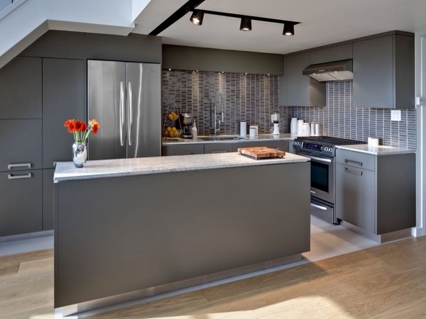small-kitchen-trends-2015-gray-color-natural-wood-flooring-modern-lighting