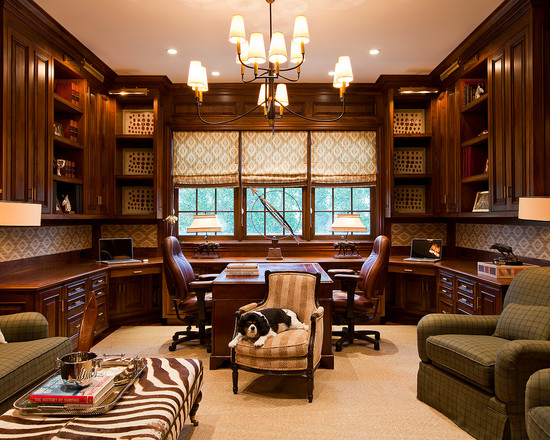 Awesome Traditional Style Home Office Design