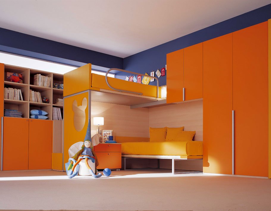 29-Bright-and-Functional-Kids-Bedroom-Designs-from-Berloni-Stylish-Kids-Bedroom-Design-in-Blue-and-Orange