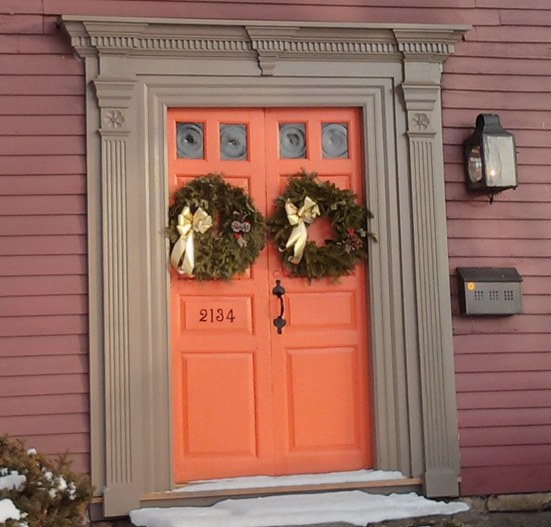 Craftsman-Front-Door-With-Design-Color-Orange