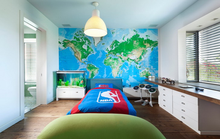 Large-World-Murals-in-Kids-Bedroom