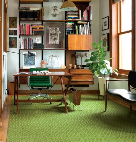 Midcentury modern Home Office Design ideas