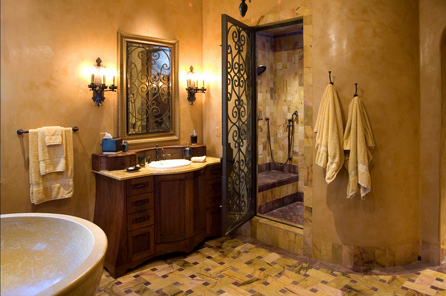 Old-world-charm-at-its-best-in-this-Mediterranean-bathroom