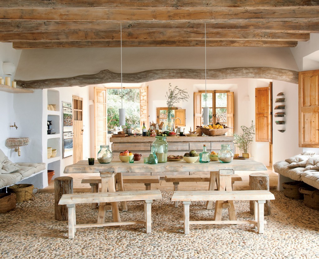 Rustic-Dining-Room-Decorating-Ideas-With-Natural-Wooden-Furniture-Ideas