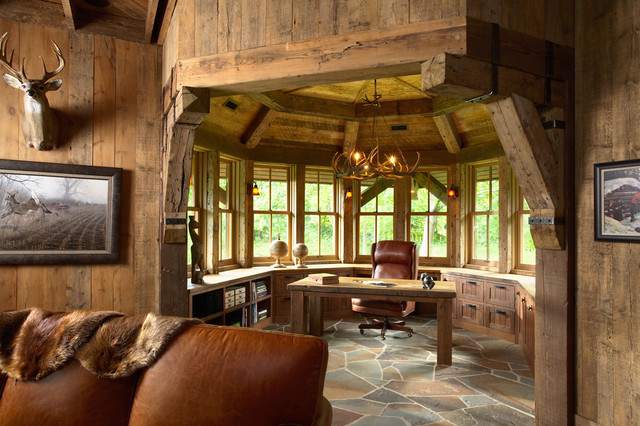 Rustic Home Office__ Design