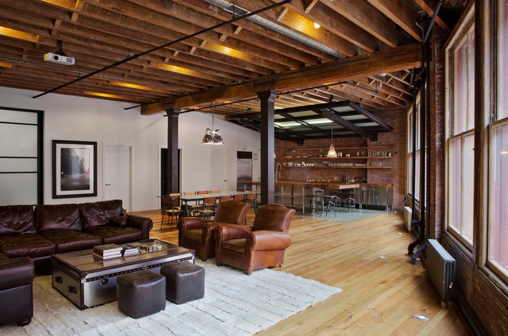 Spectacular-Ceiling-Joist-Spacing-Decorating-Ideas-Gallery-in-Family-Room-Industrial-design-ideas-