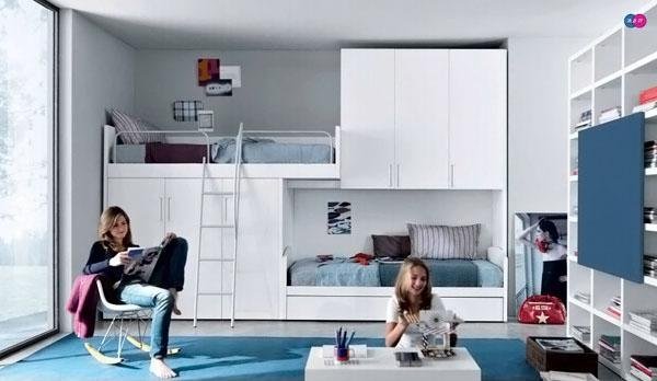The-Blue-Carpet-Of-Stylish-Teenage-Girls-Bedroom-Ideas