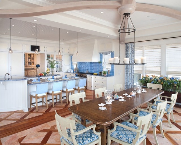 21 Cool Beach Style Dining Design Ideas, Beach Themed Dining Room Table