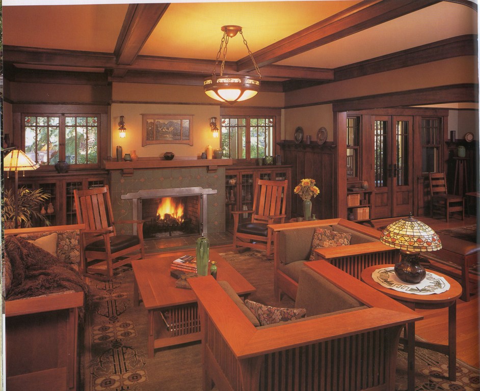 craftsman-living-room-interior