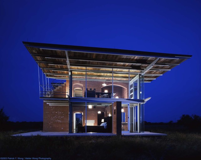 industrial-exterior-portfolio-exterior-lighting-home-contemporary-design-austin-texas-landscape-balcony-brick-wall-ceiling