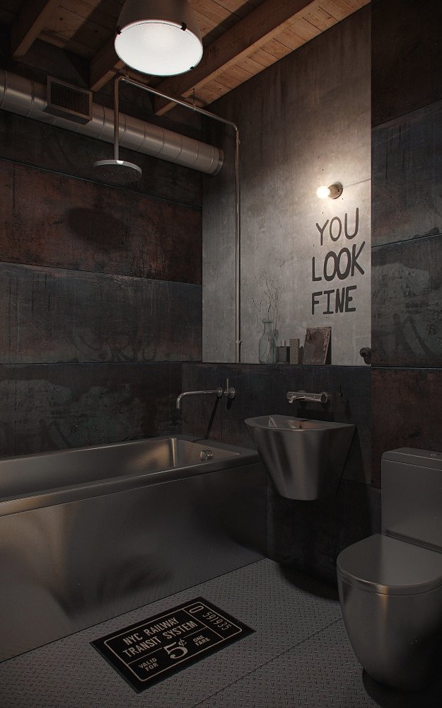 industrial-loft-bathroom