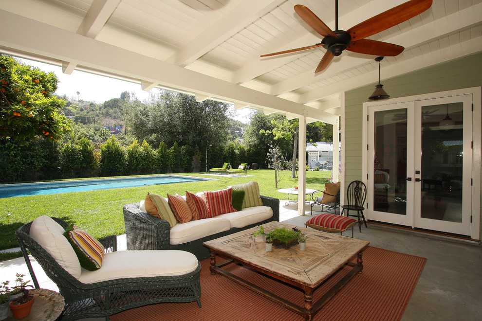 porch-roof-design-Porch-Farmhouse-with-ceiling-fan-covered-patio