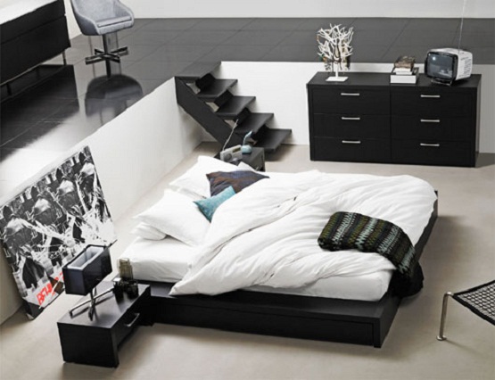 white-and-black-master-bedroom-