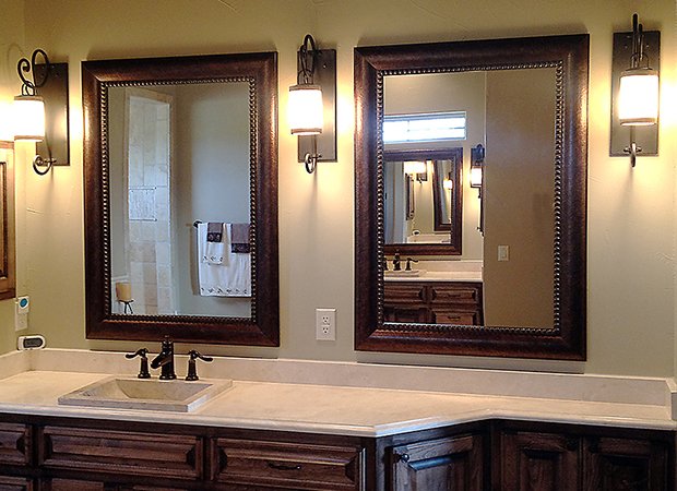 Matching-framed-bathroom-MIrrors