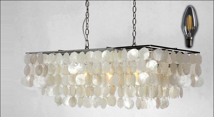 Pendant-Light-Shell-LED-Hanging-Lamp-