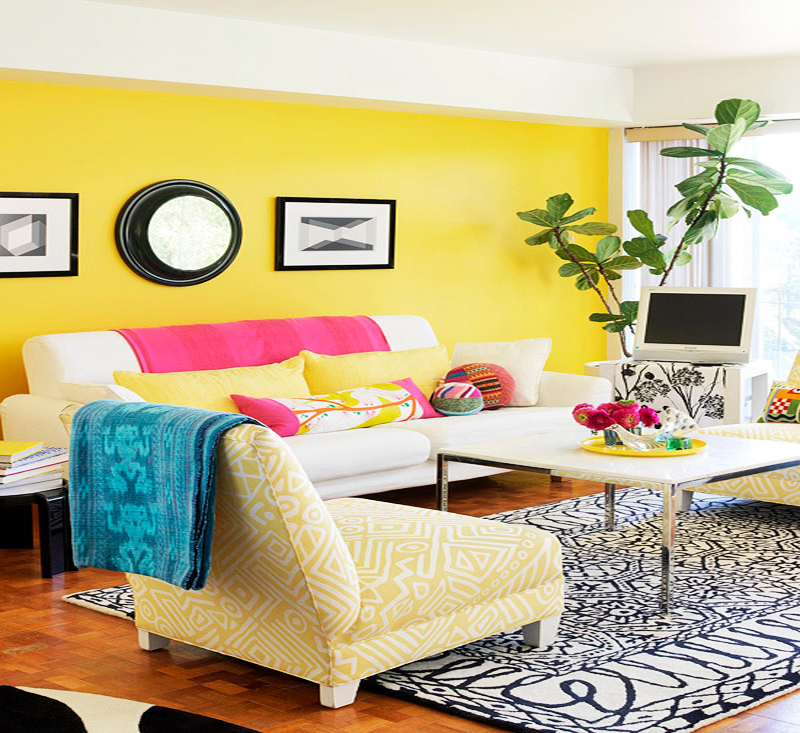 Vibrant-Yellow-Living-Room-at-Awesome-Colorful-Living-Room-Design-Ideas