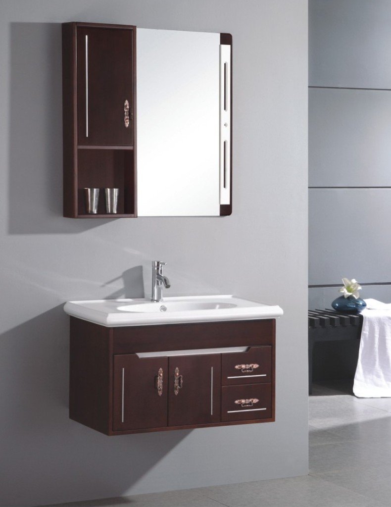attractive-small-wall-mounted-single-sink-wooden-bathroom-vanity-cabinet