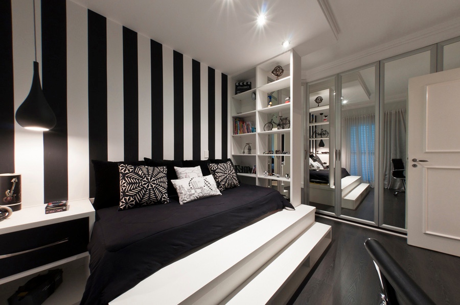 black-and-white-bedroom-wall-ideas-
