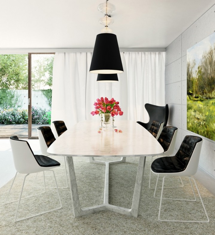 black-white-monochrome-dining-room-inspiration