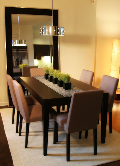 brown-color-mirror-design-for-dining-room