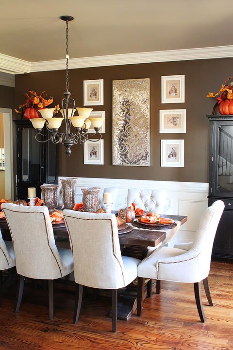 Dining Room Decorating Ideas Inspiration, Dining Table Centerpiece Ideas For Fall