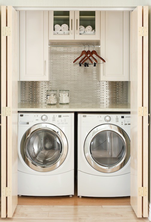 metallic_backsplash_laundry