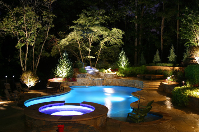 outdoor pool lighting