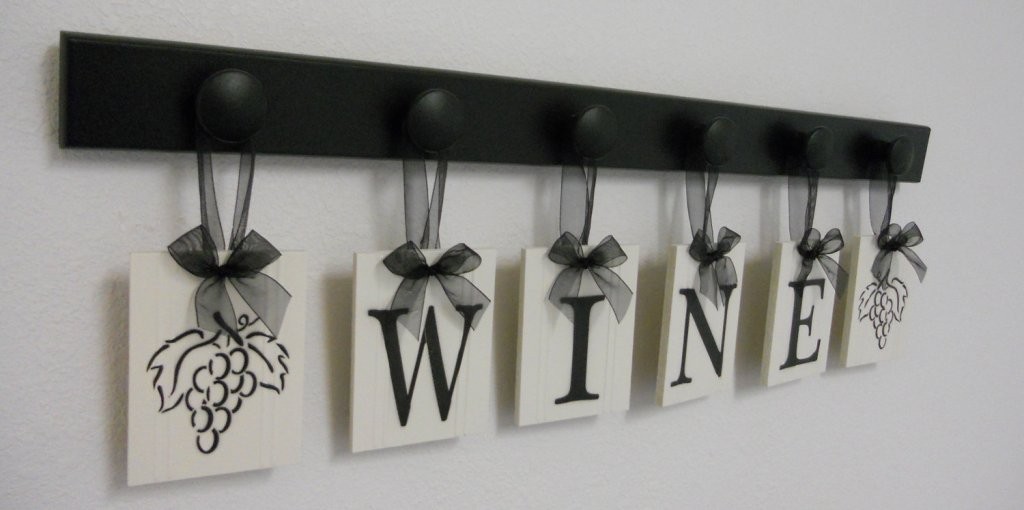 pleasing-wine-wall-art-for-kitchen-hanging-letters-home