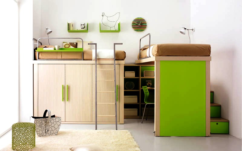 space-saving-beds-for-kids-green