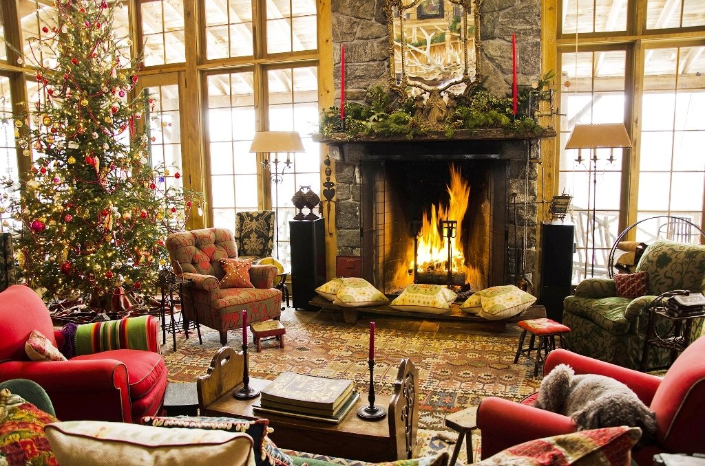Christmas Decor Living Room Ideas No Fireplace