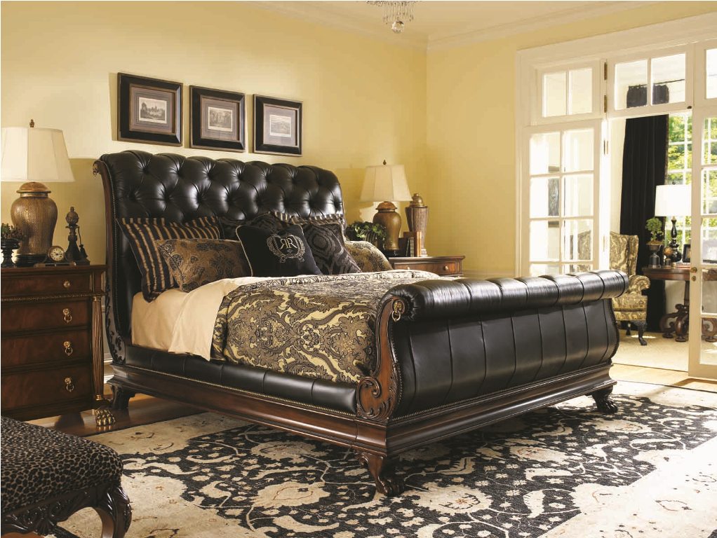 leather-sleigh-bed-bedroom-set-